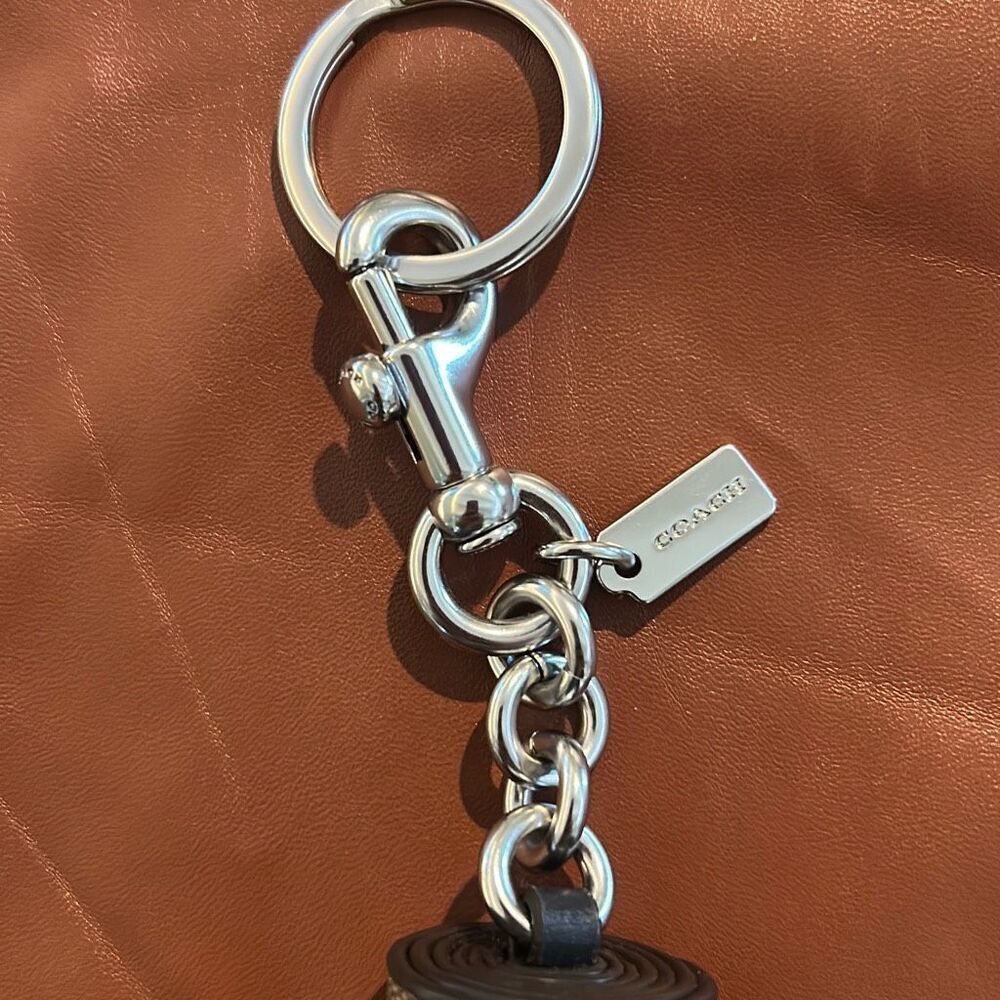 COACH Leather Tassel Keychain - Picture 4 of 5
